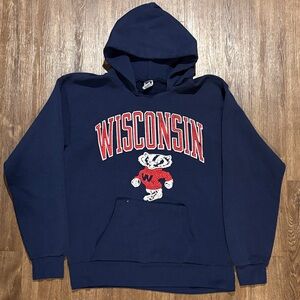 Vintage University of Wisconsin men’s large hoodie Soffe heavy sweats